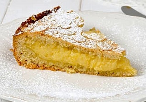 Torta della nonna alla pera cocomerina